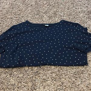 Blue polka dot tee